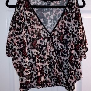 XOXO cold shoulder blouse